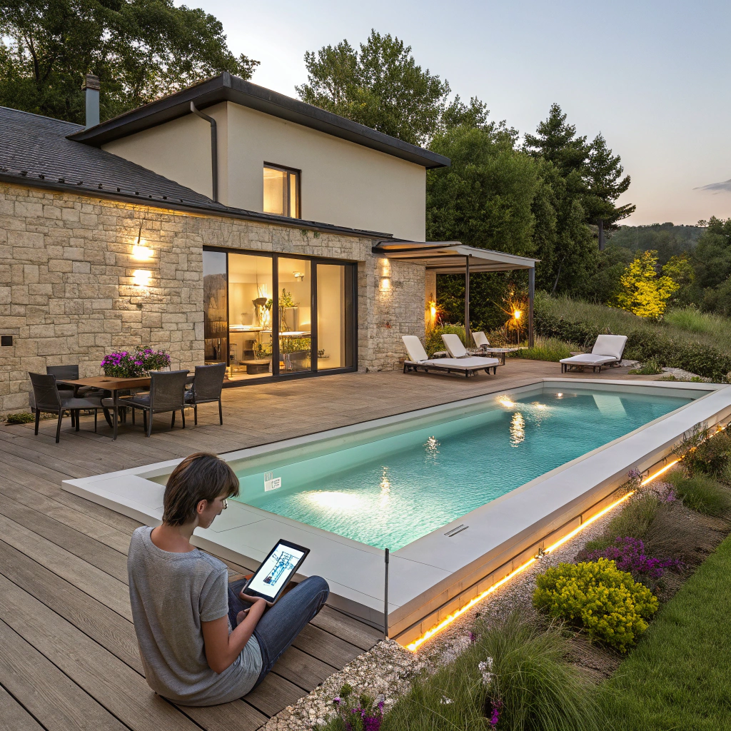 Piscine connectée sur mesure à Aurillac